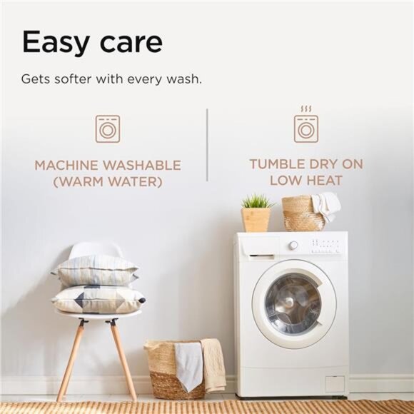 Luxury Cotton Blankets for Queen Size Bed | All-Season 100% Cotton - Picture 12 of 16